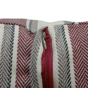 Capri-Red-Cushion-with concealed Zip