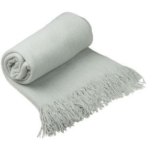 Silver throw with glitter look