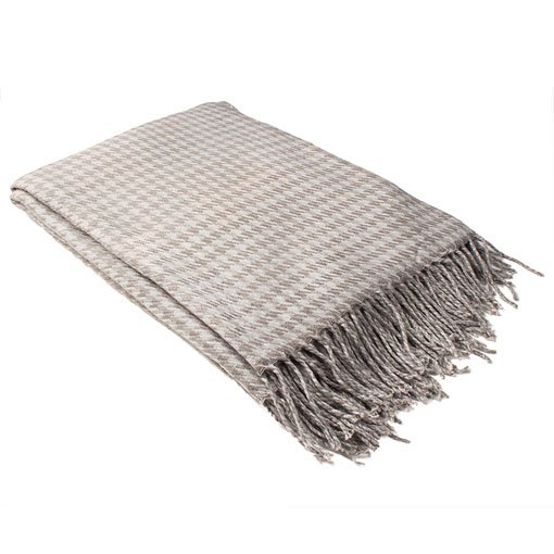 Greyhound Throw Houndstooth Grey Throw