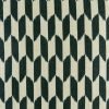 Close view of dark checkered pattern on cushion