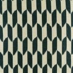 Close view of dark checkered pattern on cushion