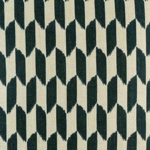 Close view of dark checkered pattern on cushion