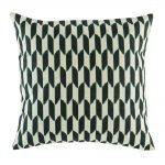 Alluring dark grey checked pattern on cushion cover