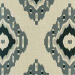 Zoomed in view of cushion cover showing dark and light grey diamond pattern