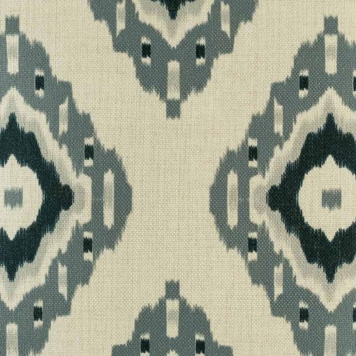 Zoomed in view of cushion cover showing dark and light grey diamond pattern