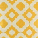 Bright yellow pattern on cushion cover