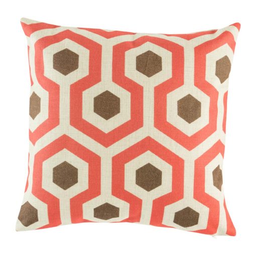 Funky cushion cover with bold retro colours