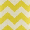 Close up of yellow zig zag pattern cushion