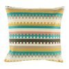 Bright coloured striped scatter cushion