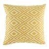 Scatter cushion cover with lively yellow grid pattern