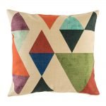 Very funky cushion cover with abstract triangle pattern