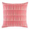 Bright pink cushion cover with geometric pattern