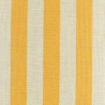 Close view of yellow stripes on cushion cover