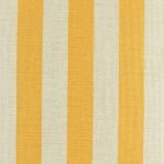 Close view of yellow stripes on cushion cover