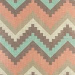 Close up of soft toned chevron cushion cover