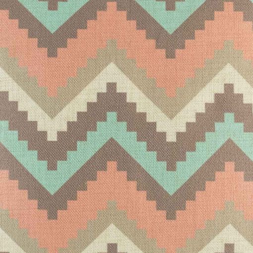 Close up of soft toned chevron cushion cover