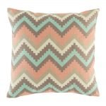 Pink, purple and light blue chevron zig zag cushion cover