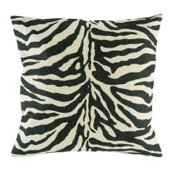 Cushion cover with wild zebra print