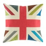 Bold coloured union jack with vintage colours