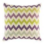 Green and purple cushion cover