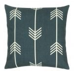 45x45cm outdoor cotton linen cushion cover with arrow design