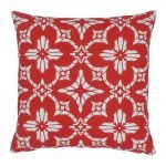 Floral red color outdoor cushion cover