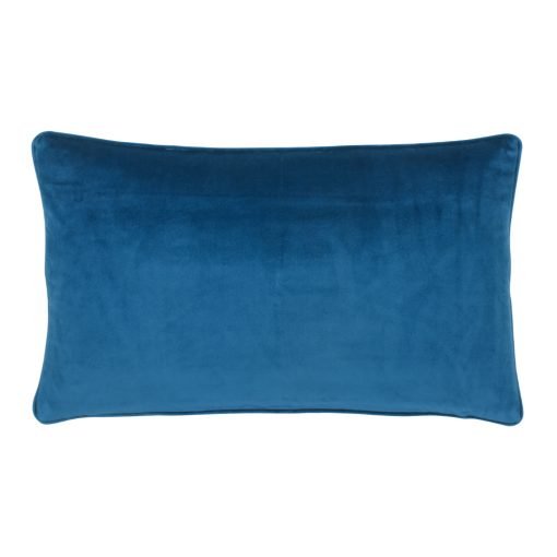 Blue Rectangular Velvet Cushion Cover 30cm x 50cm