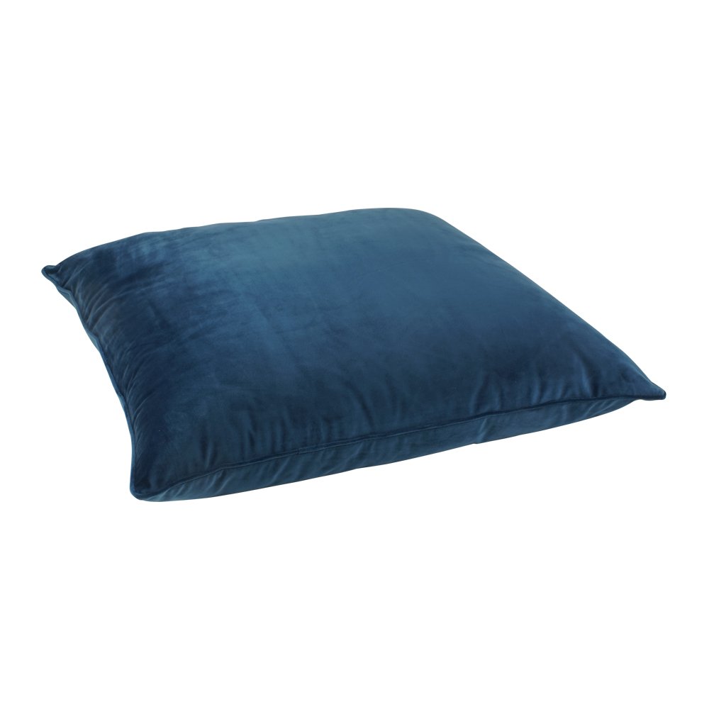 70x70cm shiny blue velvet floor cushion cover