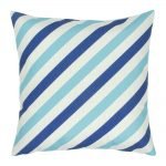 45x45cm Colour Blue Stripe Square Cushion Cover