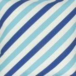 Close up Image of 45x45cm Colour Blue Stripe Square Cushion Cover