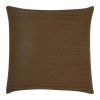 Back Image of Closeup Image of Square Chocolate Cable Knit Cushion Cover 50cm x 50cm With Buttons