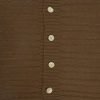 Closeup Image of Square Chocolate Cable Knit Cushion Cover 50cm x 50cm With Buttons