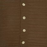 Closeup Image of Square Chocolate Cable Knit Cushion Cover 50cm x 50cm With Buttons