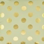 CLoseup Image of a Gold Polka Square Cushion Cover 45x45cm