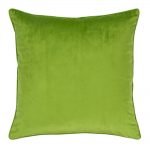 Large 55x55cm monotone green velvet outdoor cushion