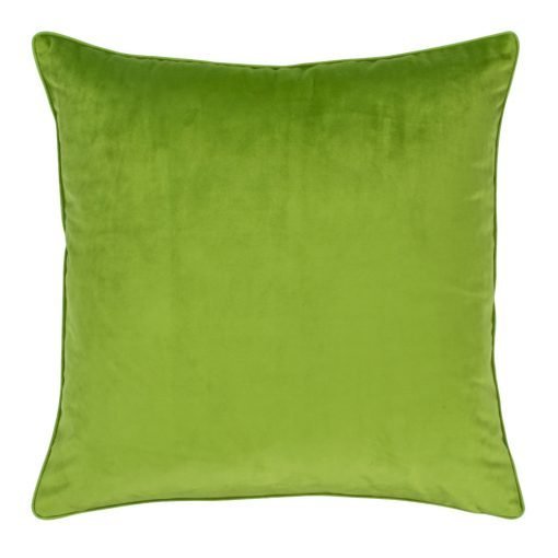 Large 55x55cm monotone green velvet outdoor cushion
