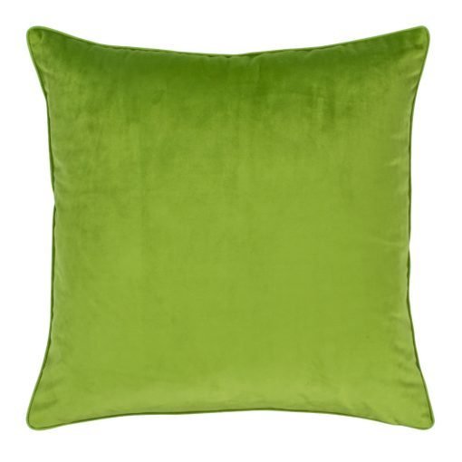 Large 55x55cm monotone green velvet outdoor cushion