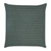 Back Image of Grey Cable Knit Cushion Cover 50cm x 50cm With Buttons