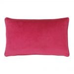 Fuchsia Pink Rectangular Velvet Cushion Cover 30cm x 50cm