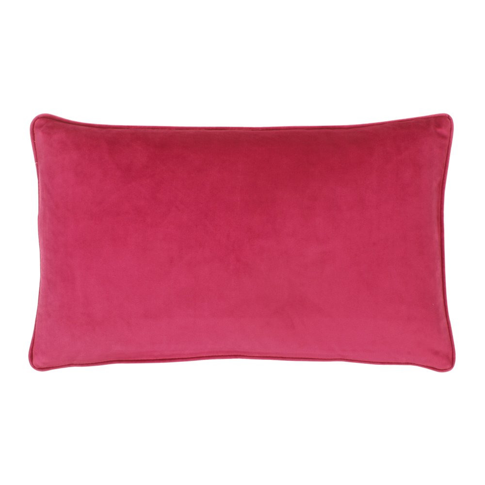 Fuchsia Pink Rectangular Velvet Cushion Cover 30cm x 50cm