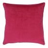 Large 55x55cm monotone magenta velvet outdoor cushion