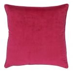 Large 55x55cm monotone magenta velvet outdoor cushion