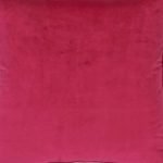 Close up of magenta pink velvet cushion cover