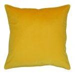 Large 55x55cm monotone mustard yellow outdoor cushion