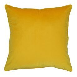 Large 55x55cm monotone mustard yellow outdoor cushion