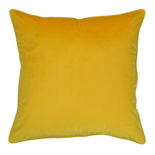 Large 55x55cm monotone mustard yellow outdoor cushion