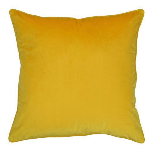 Large 55x55cm monotone mustard yellow outdoor cushion