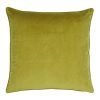 Large 55x55cm monotone olive velvet outdoor cushion
