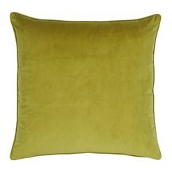 Large 55x55cm monotone olive velvet outdoor cushion