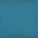 Close up of rectangular cushion cotton linen cover in Egyptian blue